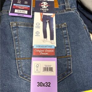 Izod Blue Straight Jeans Classic Style